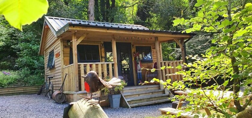 Miners log cabin