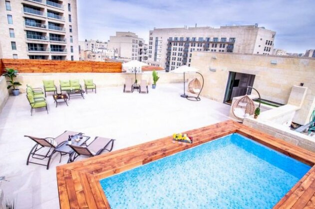 Mamilla Luxury Rooftop-private pool - 650sqm