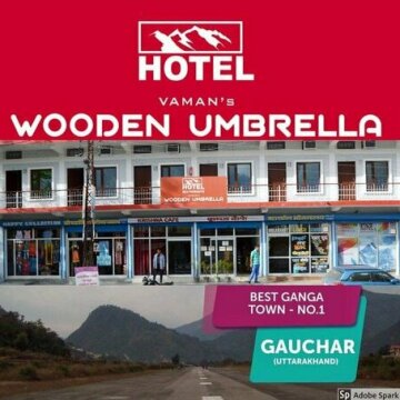Hotel Wooden Umbrella