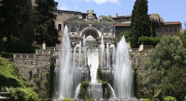 Fontana di Pegaso veduta su Villa D'Este