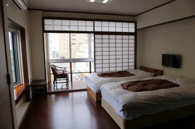 Izu 4 sea ocean reinforced con Double bed + single bed 2 sea view room
