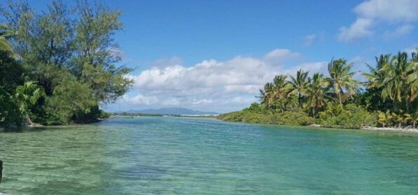 Bora bora Camping sur un motu ile