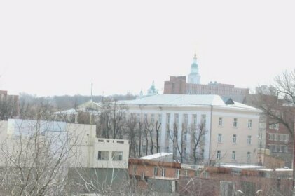 Panorama of the city center behind the Theater