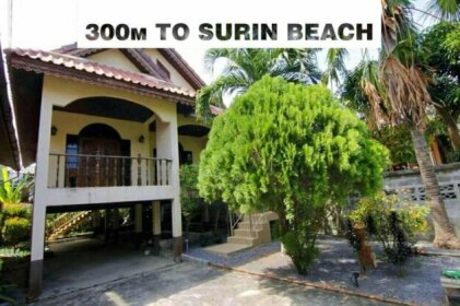 House 300 m to Phuket beach Surin 2 br