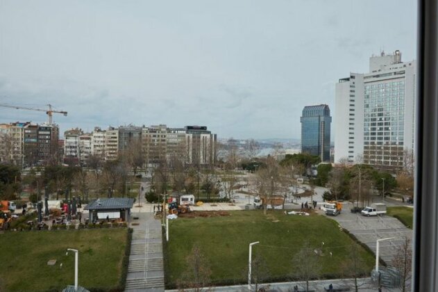 Great View of Taksim Square Luxury Furnished on Main Street of Taksim Partial Sea View